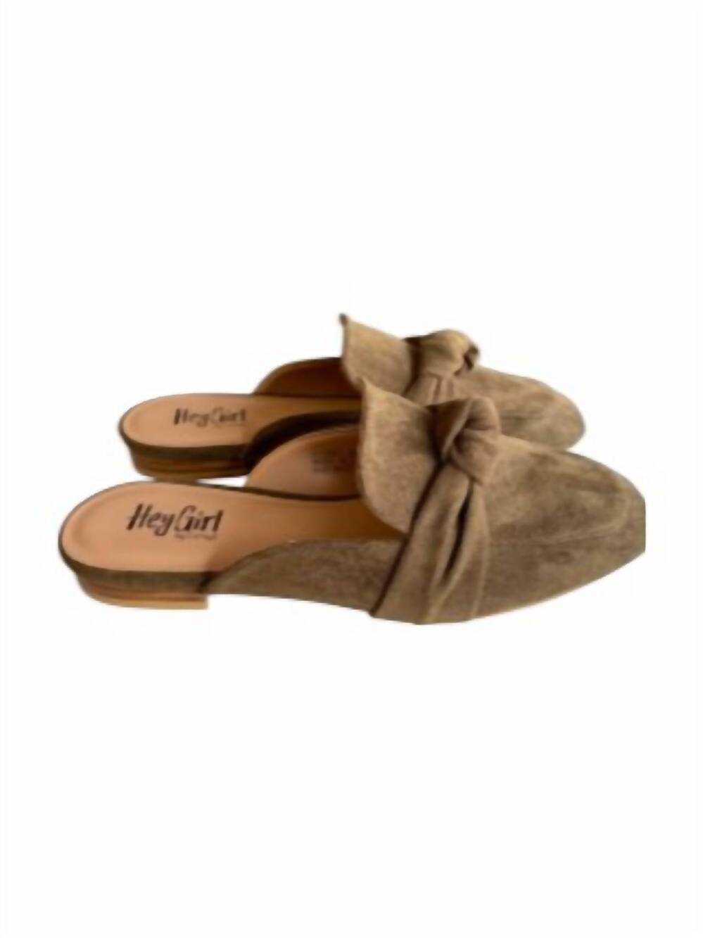 NEW CORKYS FOOTWEAR women's clingy faux suede mules in khaki
